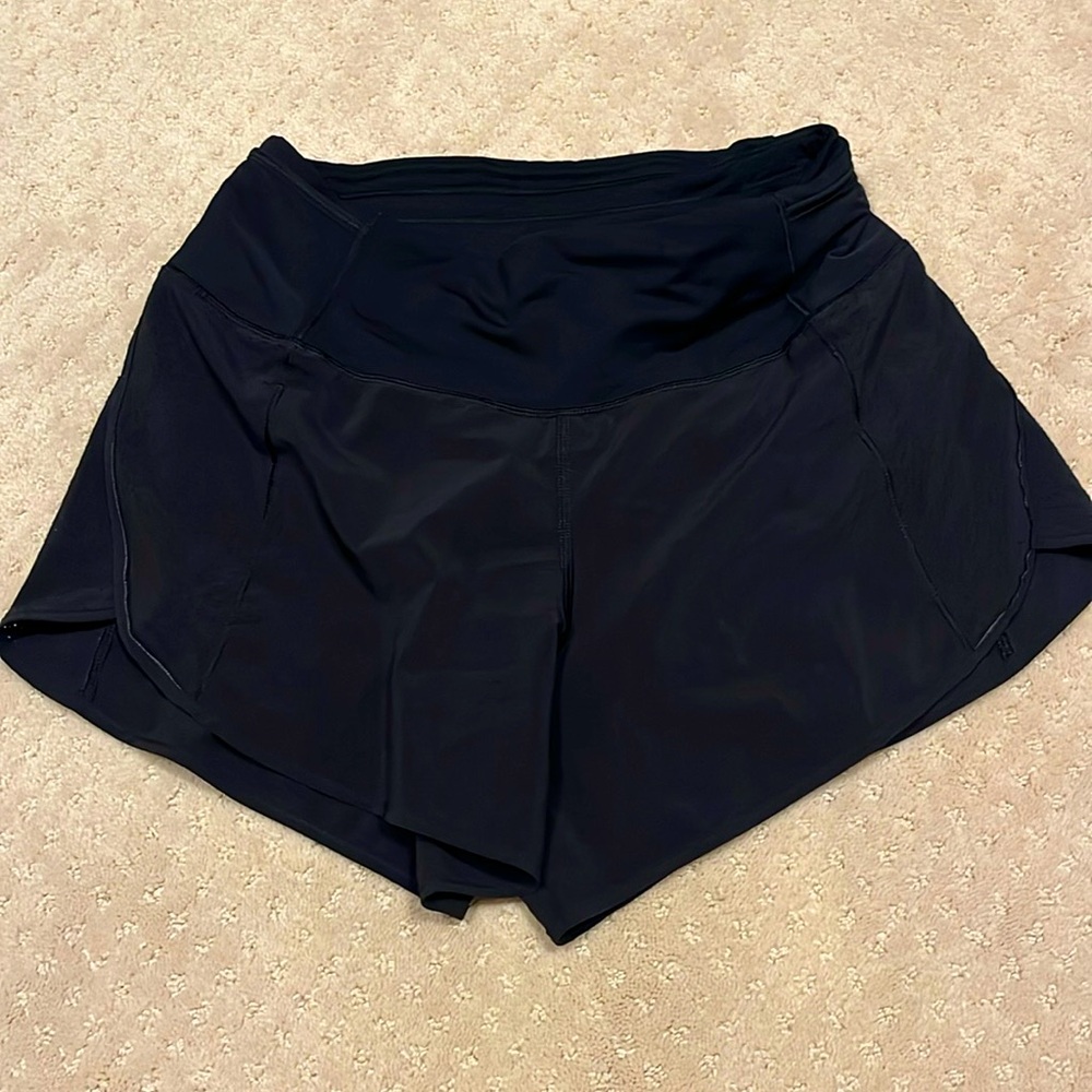 Lulul black running shorts (size 4)
